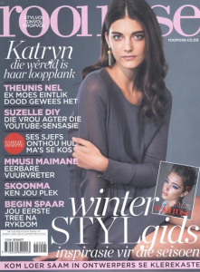 Katryn Kruger - previous student making a big name in model world.